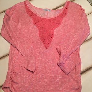 Super soft top with crochet